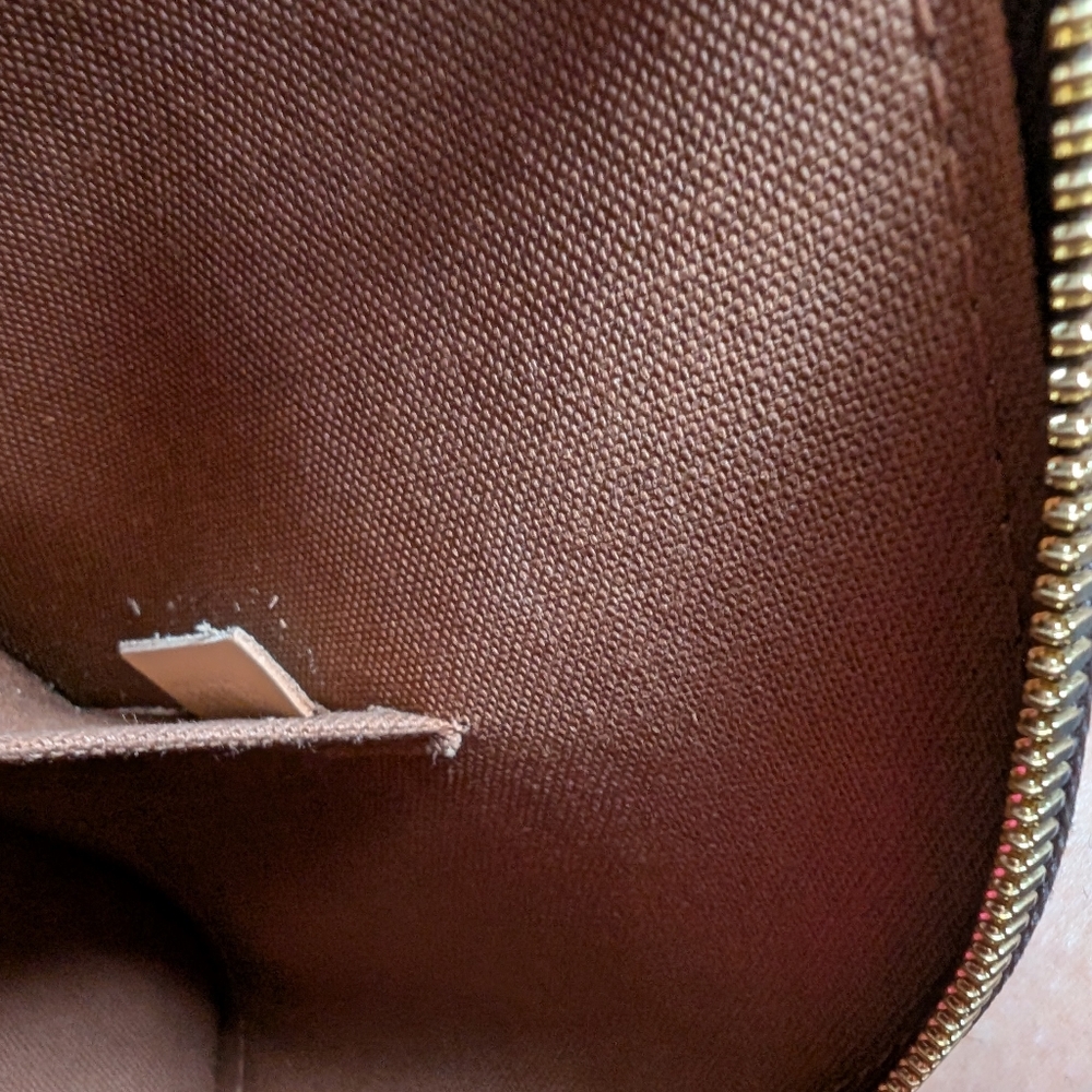 Louis Vuitton Alma BB Coated Monogram Fabric With Leather Accents Purse Hand Bag - Picture 12 of 16